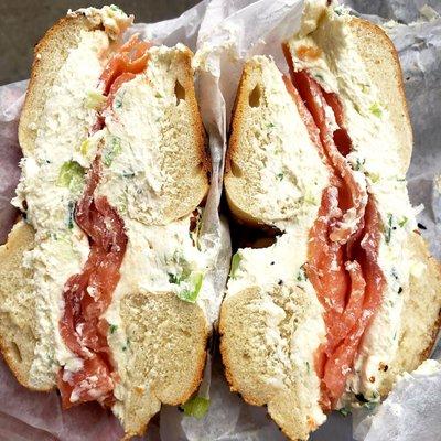 Everything Bagel: Lox & Scallion Cream Cheese