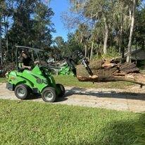 Tree Removal Loader, Light on your Grass, Heavy on the Lifting