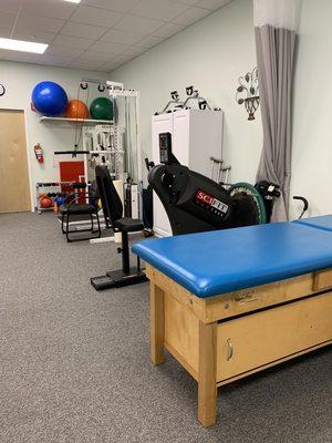 Plenty of equipment to meet all of your Rehab needs!