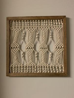 Macrame Framed Wall Plaque