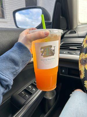 Peach and coconut nutrition tea