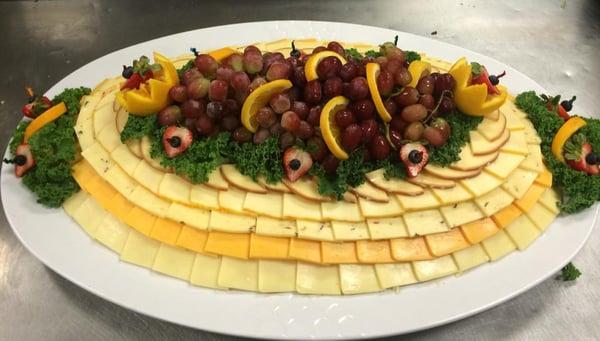 Assorted cheese platter