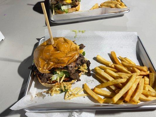 Tenderloin burger, I had went in before remembering to take a photo. Forgive the smashed bun.