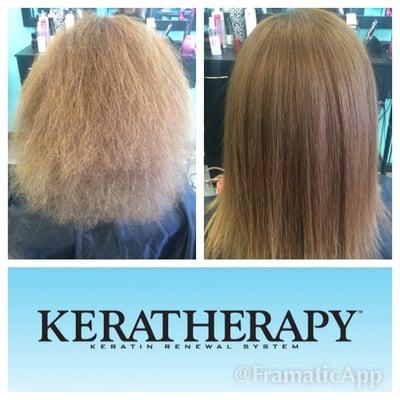 Frizz free hair with a Keratherapy treatment