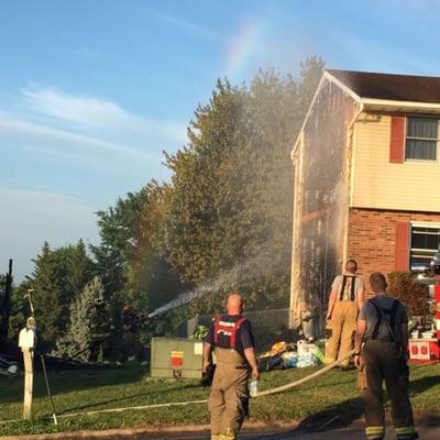 Fire exposure. This house was damaged from the home next door that caught fire.  Www.allriskpublicadjuaters.com