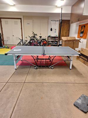 Assembled new ping pong table