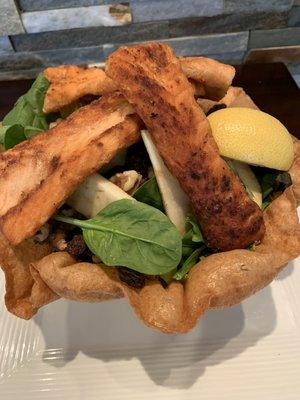 Crispy salmon salad!!!