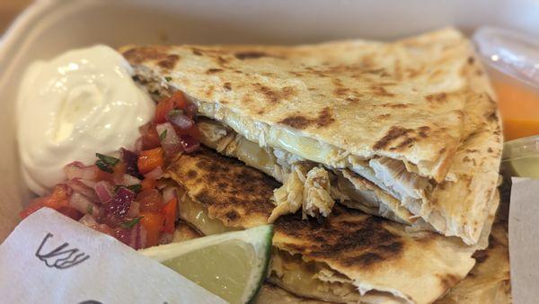 Chicken Quesadilla.