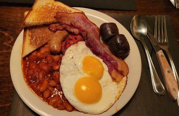 Traditional fry up from the brunch menu