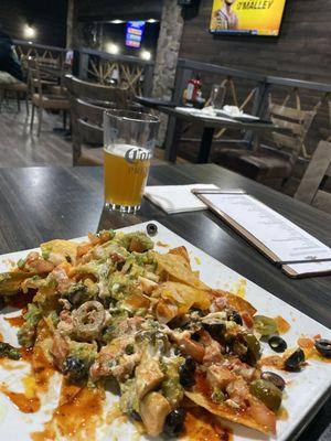 Happy hour nachos abba beer