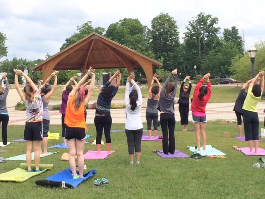 Summer time Free yoga at the Westborough Common