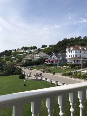 View from the balcony of the Master Suite balcony at the Bay View BnB . Sweet!