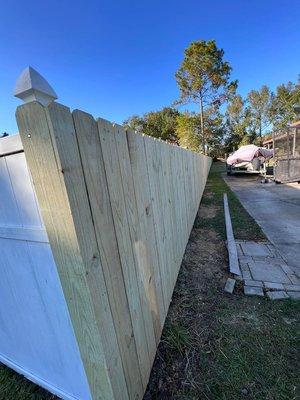 Fence installation