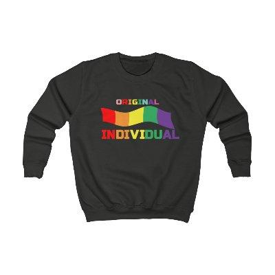 Original individual kids sweatshirt embrace diversity