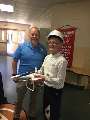 Mark Howard sharing a drone with a student!!!