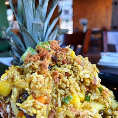 The real pineapple fried rice