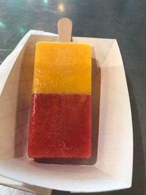 Strawberry mango paleta