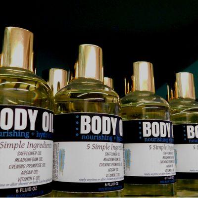 Body and massage oil.