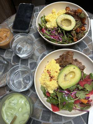 Gabi (top) Asada Bowl (bottom)