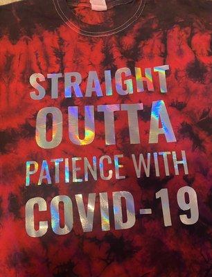 Straight out of patience with Covid-19