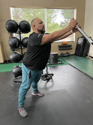 Landmine Squat to Press