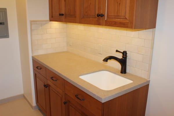 Laundry vanity top.