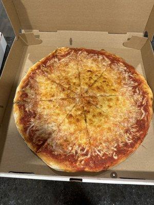 Large plain pizza