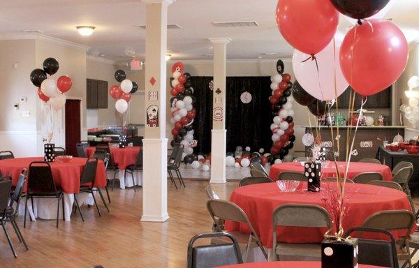 Casino Themed Balloon Decor