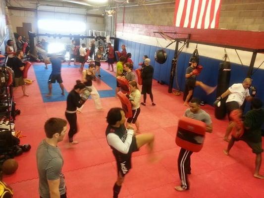 Muay thai kickboxing with Master Cha