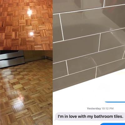 Client wanted specifically her floor cleaned and polished as well as her apartment cleaned...fell in love with her tiles...100% satisfaction