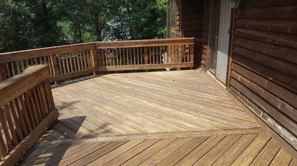 Picture after deck stripping