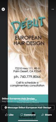 Debut European Hair Design