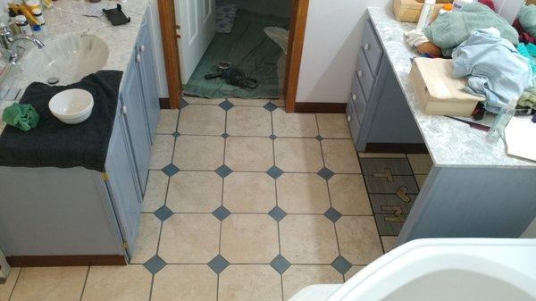 Custom tile job