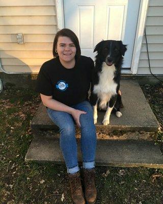 Meet Katie our board and train trainer with her dog Marshall.