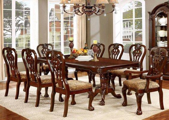 Double Pedestal Traditional Dining Set $2,999