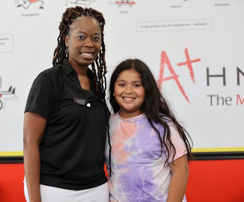 Grand Opening photo with a Mathnasium student.