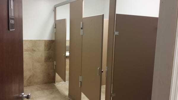 Bathrooms are complete and oh so neat!