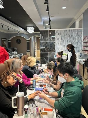 Clean table for manicure