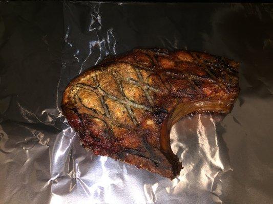 Smoke pork chop