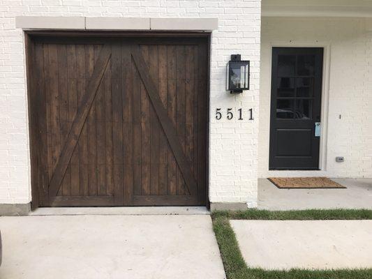 Another custom wood door