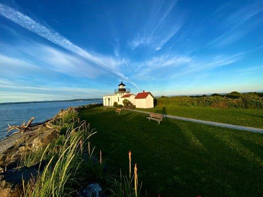 A beautiful early evening photo of Point No Point