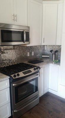 Countertops, backsplash, cabinets, and more!