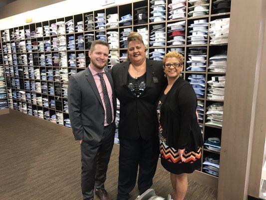 Men's Warehouse Henderson,  NV From the left Victor West, Pua T. & Fran R.