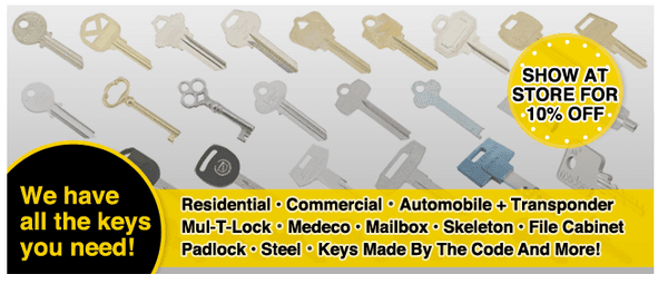 Get 10% Off Regular Keys By Showing This Pic!