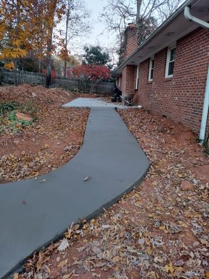 Sidewalk and pad