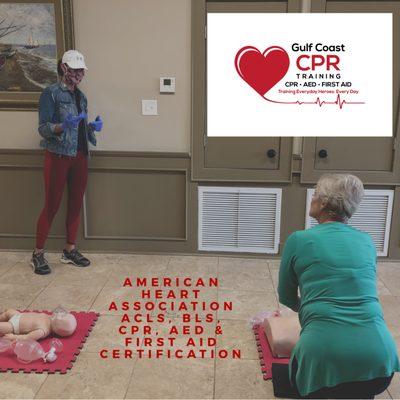 CPR training with social distancing!