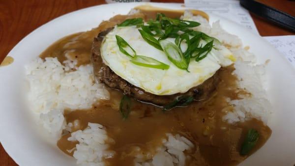 loco moco $6.49.  tasty. made to order