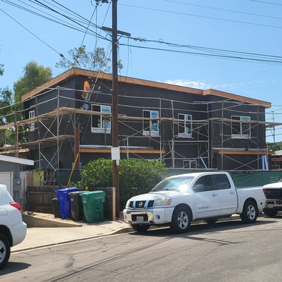 To this Home we added an ADU over existing home and garage to make it 2 separate units for rental purposes