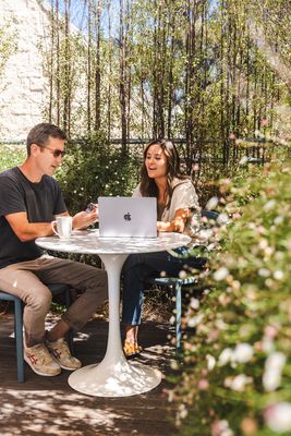 Urban Patio is a Wonderful Place to Work When the Weather in Nice!