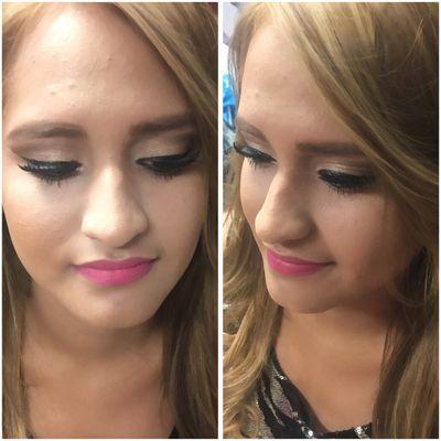 Makeup by Alexa and haircolor and extensions by Isabell